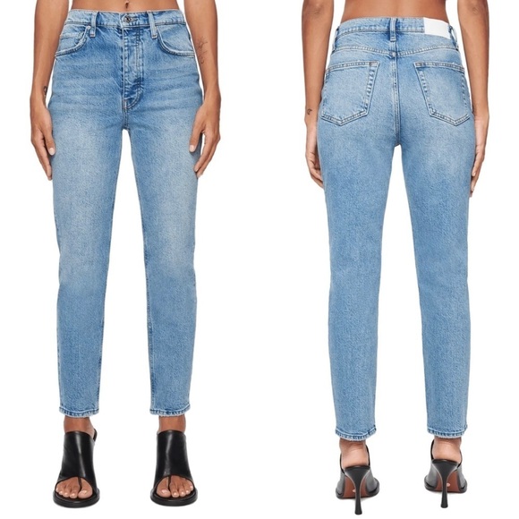 NWT DSTLD Women’s 30 ABSLT Vintage Straight Jeans Kinetic Button Fly - Picture 1 of 12